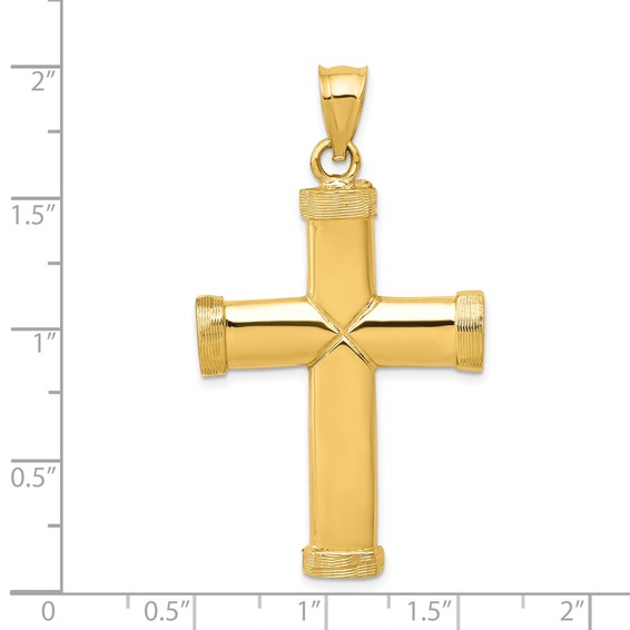 14k Polished Latin Cross Pendant