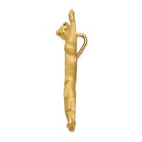 14K Yellow Gold Satin and Polished Panther Omega Slide view 2