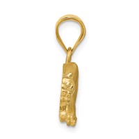 14K Yellow Gold Panther Pendant view 2