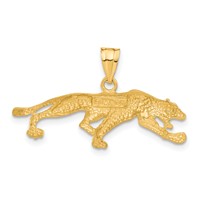 14K Yellow Gold Panther Pendant view 3