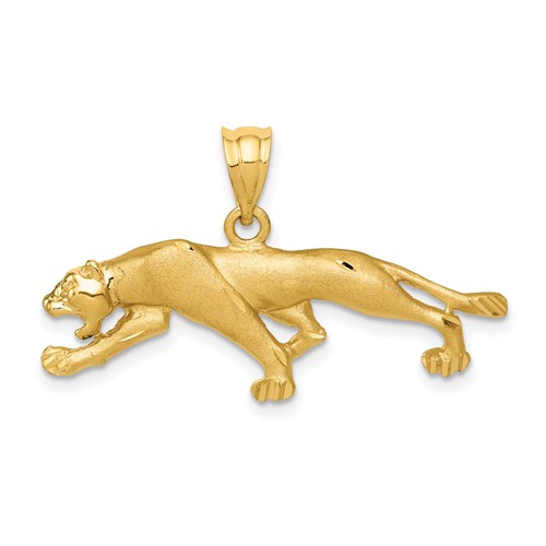 14K Yellow Gold Panther Pendant