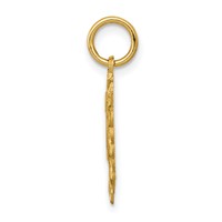 14K Yellow Gold Heart Charm - 25in view 2