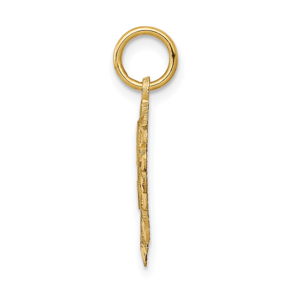 14k 50 in Heart Charm (C987)