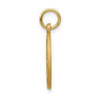 14K Yellow Gold Circle Pendant - 16in view 2
