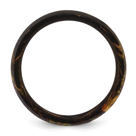 Carbon Fiber Brown Orange Iridescent 8mm Ring