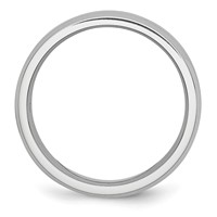 Chisel Cobalt Satin and Polished Beveled Edge 6mm Band view 2