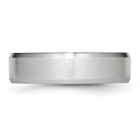 Chisel Cobalt Beveled Edge Satin 6mm Band view 3
