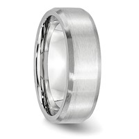 Chisel Cobalt Beveled Edge Satin 7mm Band view 4