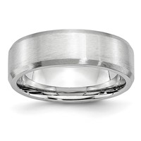 Chisel Cobalt Beveled Edge Satin 7mm Band view 1