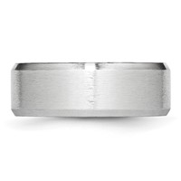 Chisel Cobalt Beveled Edge Satin 8mm Band view 3