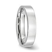 Chisel Cobalt Flat Polished 5mm Band view 4