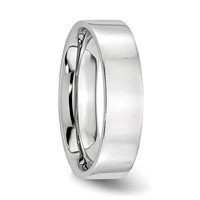 Chisel Cobalt Flat Polished 6mm Band view 4