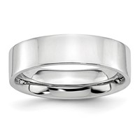 Chisel Cobalt Flat Polished 6mm Band view 1