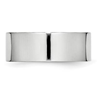 Cobalt Flat Polished 8mm Band view 3