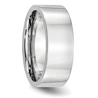 Cobalt Flat Polished 8mm Band view 4
