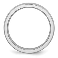 Chisel Cobalt Polished 4mm Half Round Band view 2