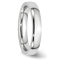 Chisel Cobalt Polished 4mm Half Round Band view 4