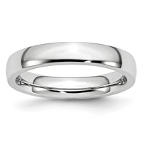 Chisel Cobalt Polished 4mm Half Round Band view 1
