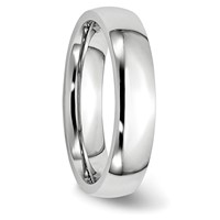Chisel Cobalt Polished 5mm Half Round Band view 4