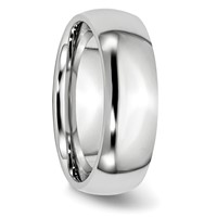 Chisel Cobalt Polished 7mm Half Round Band view 4