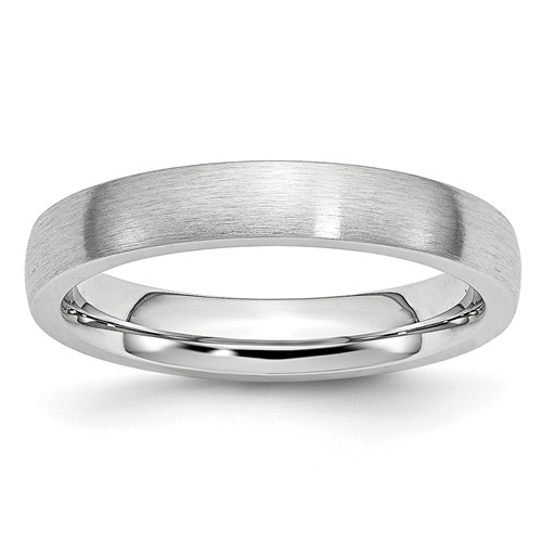 Chisel Cobalt Satin 4mm Half Round Band