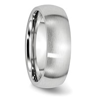 Chisel Cobalt Satin 7mm Half Round Band view 4
