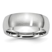 Chisel Cobalt Satin 7mm Half Round Band view 1