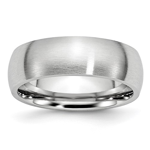 Chisel Cobalt Satin 7mm Half Round Band