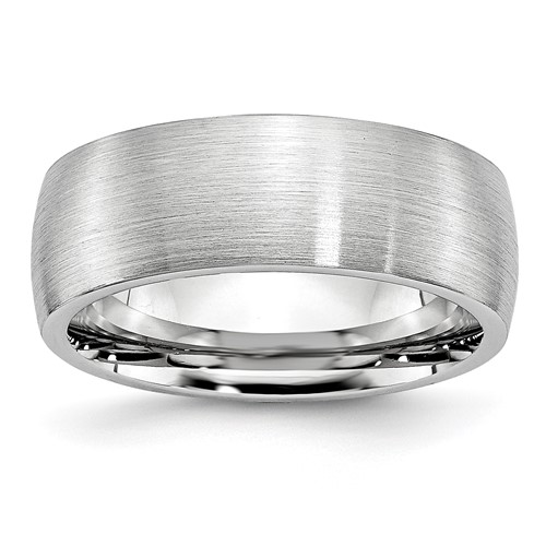 Chisel Cobalt Satin 8mm Half Round Band