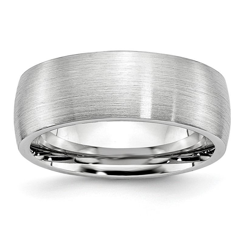 Chisel Cobalt Satin 8mm Half Round Band