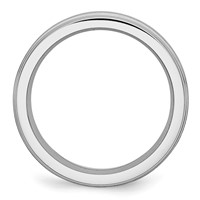 Chisel Cobalt Satin and Polished Ridged Edge 6mm Band view 2
