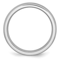 Chisel Cobalt Polished and Satin Grooved 6mm Band view 2