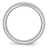 Chisel Cobalt Polished and Satin Grooved 8mm Band view 2