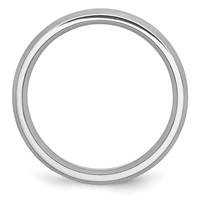 Chisel Cobalt Satin and Polished Grooved 6mm Band view 2