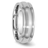 Chisel Cobalt Satin 7mm Rounded Edge Band view 4