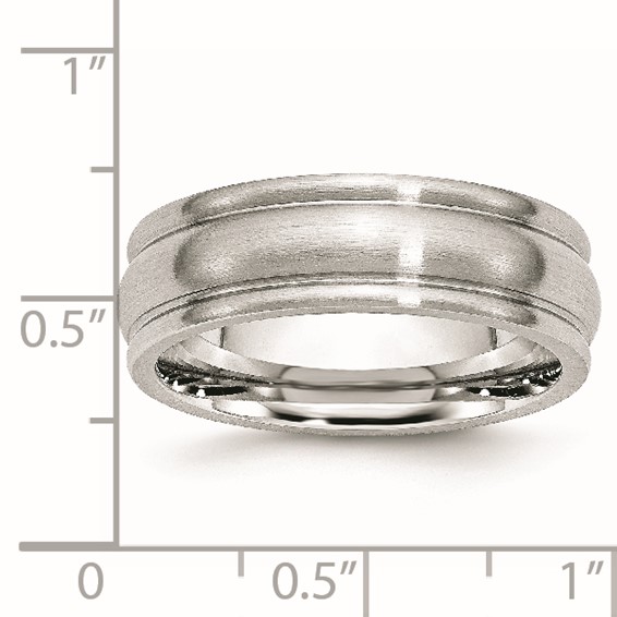 Chisel Cobalt Satin 7mm Rounded Edge Band