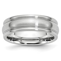 Chisel Cobalt Satin 7mm Rounded Edge Band view 1