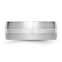 Chisel Cobalt Sterling Silver Inlay Satin 8mm Band view 3