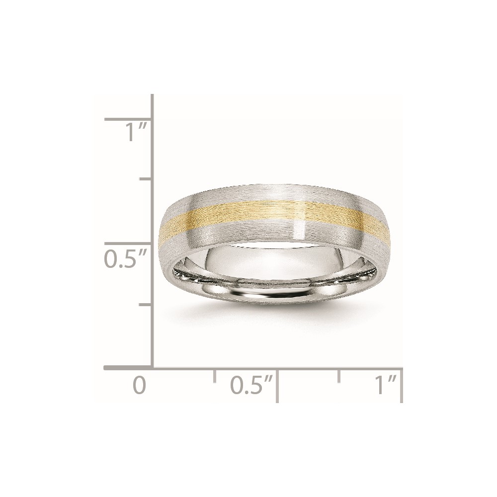 Chisel Cobalt Gold Inlay Satin Band | J.C.’s Jewelry & Repair