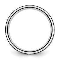 Chisel Cobalt Polished Band with Hammered Black IP-plated Center 8mm view 2