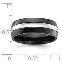 Chisel Cobalt Polished Black IP-plated 8mm Band view 4