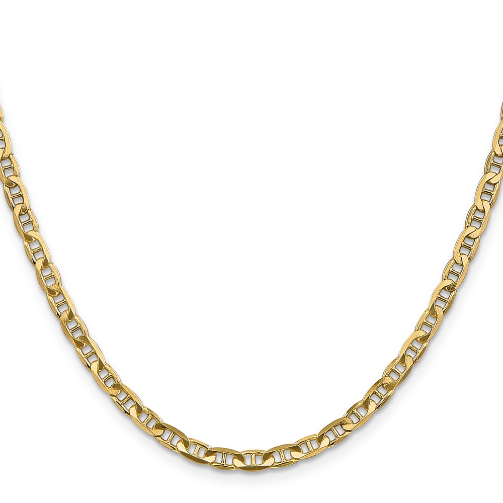 14K 20 inch 3.75mm Concave Anchor with Lobster Clasp Chain (CCA100-20)