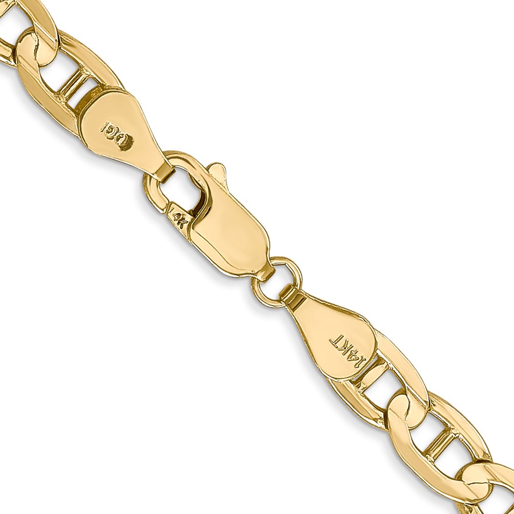 14K 20 inch 5.25mm Concave Anchor with Lobster Clasp Chain (CCA140-20)