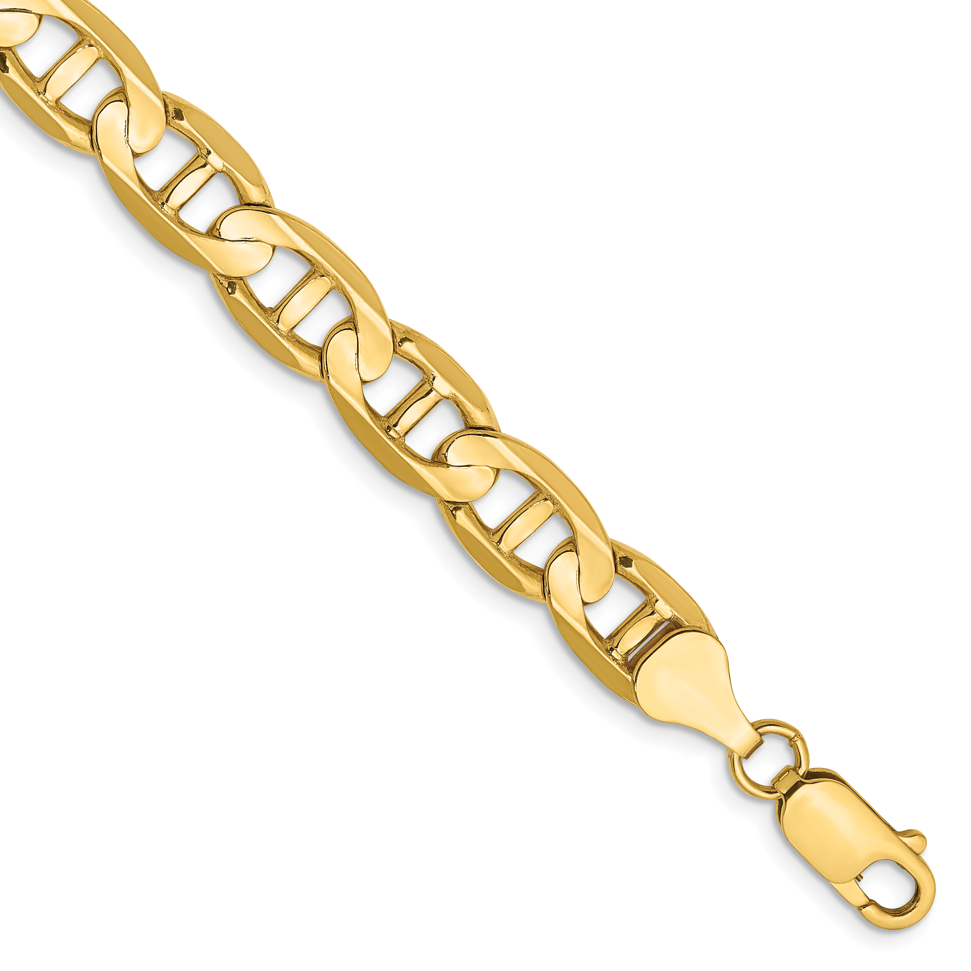 14k 8mm Concave Anchor Chain (CCA200-7)