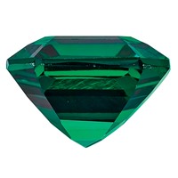 8x6mm Emerald Cut Lab Created Emerald view 2