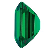 8x6mm Emerald Cut Lab Created Emerald view 3
