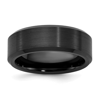 Ceramic 8 mm Grey Band