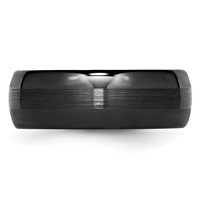 Chisel Ceramic Black 8mm Brushed and Polished Band view 3