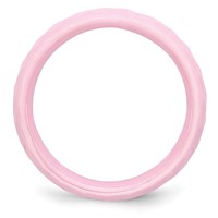 Chisel Ceramic Pink Faceted 6mm Polished Band view 2