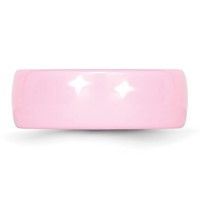 Chisel Ceramic Pink 8mm Polished Band view 3